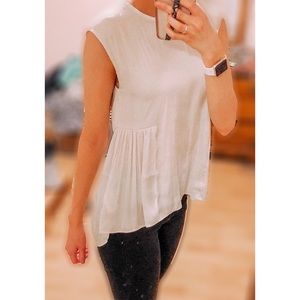 Silky blouse top